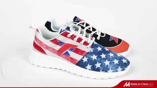 for U Designs Cool Skull Print Women′s Breathable Light Weight Lace up Fashion Sneakers Comfortable Running Shoes Custom Sneaker