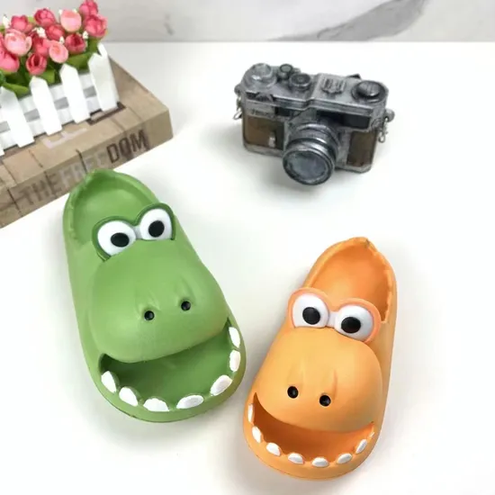 Baby Boy Carton Animal Shoes Sleepers Shark Slide Slipper Kid Sandals Slides Slippers