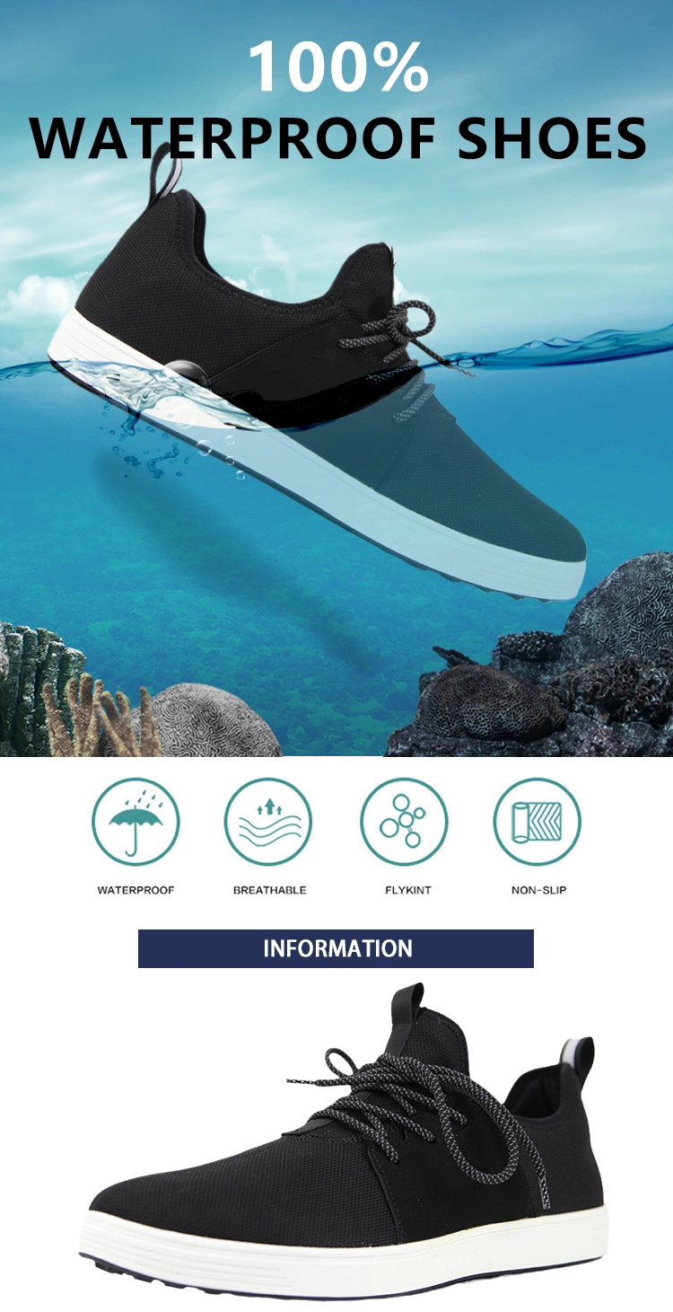 OEM Waterproof Walking Knit Running Sneakers Light Weight Flying Mesh Breathable Running Sneakers for Men