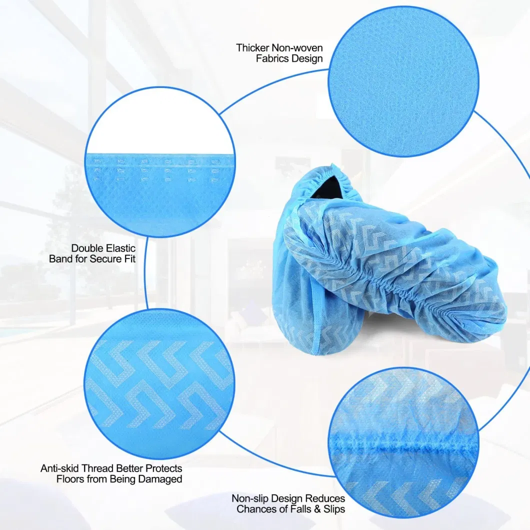 OEM Comfortable Health Care Medical Nonwoven Disposable Anti-Skip Shoe Cover