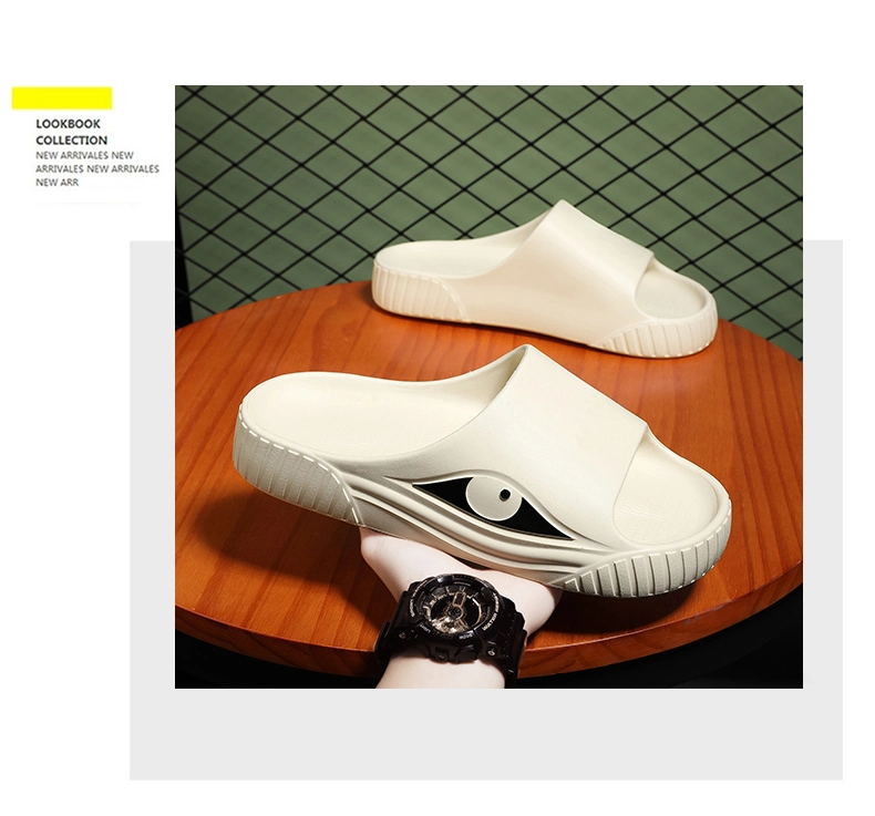 Henghao Custom Slides Sandals Ultra-Soft New Breathable Anti-Slip Unisex EVA House Foam Slipper Unisex Shark Slippers for Adults