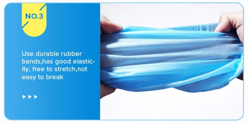 PE/CPE Shoe Cover Plastic Eco-Friendly Industry Blue Care Cleanroom Protection China Non-Medical Disposable Bags Shoes Cover