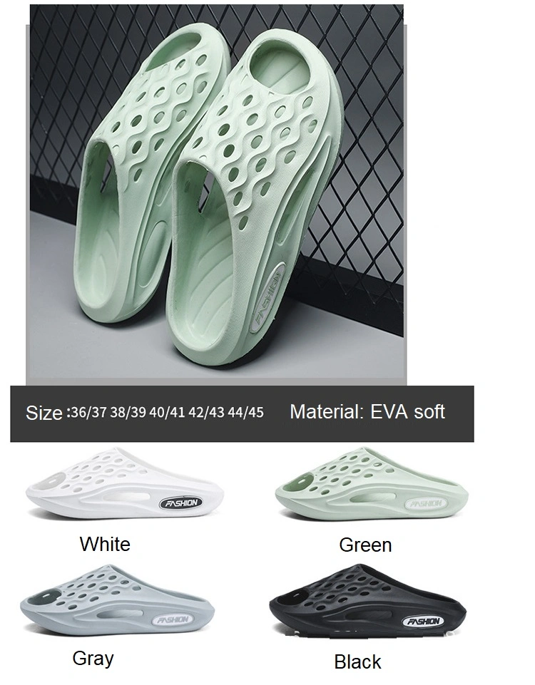 2023 Customize Men EVA Slider Slipper Garden Shoes Casual Slider Breathable Summer Shower Footwear
