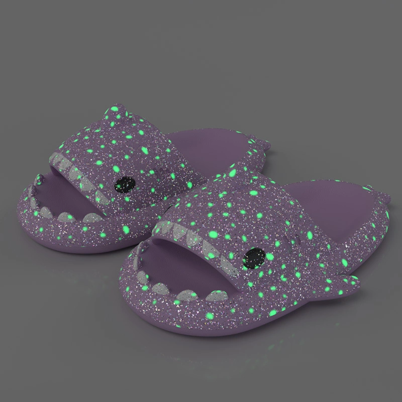 Most Popular Home Slippers Summer EVA Shark Shoes Halloween Christmas Fluorescent Shark Slipper for Women Men Special