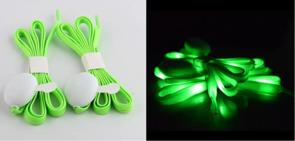 Christmas Gift 120cm Length Nylon LED Shoelace Light up Shoelaces for Shoe Decoration Evert Lighting