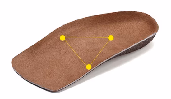 Breathable Arch Support Orthotic Cork Insole for Flat Foot