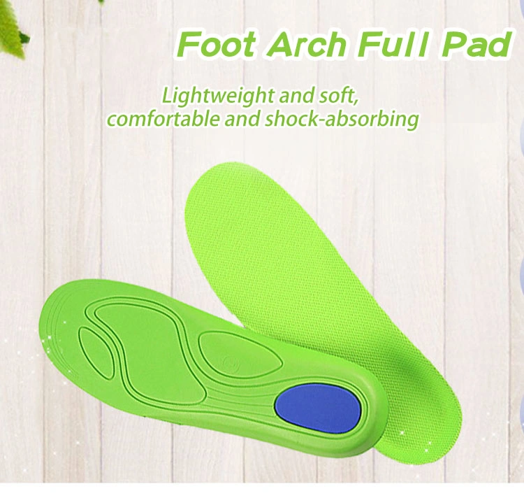 Unisex Removable Shock Absorption Flat Foot EVA Orthotic Insoles Arch Support