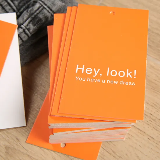 Custom Hang Paper Tag Labels Women′s Garment Clothing Hang Tags Accessories 