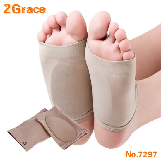 Silicone Gel Fallen Arch Support Cushion Flat Feet Foot Care Pain Relief Padshigh Flexibility for Reuse 