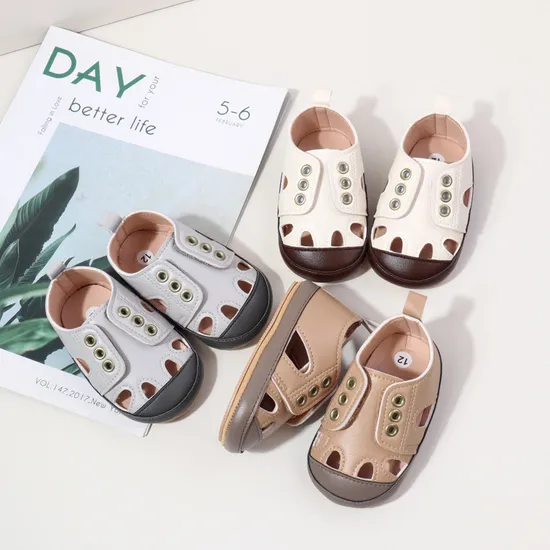 Hot Selling Baby Girl and Boy Summer TPR Sole Anti Slip Breathable Prowalker Sandal Causal Shoes 